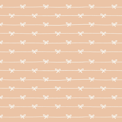 Ribbon Bow Stripe in Sweet Almond Creme