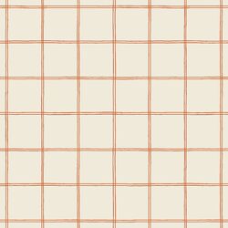Grid Lines in Rust on Cream