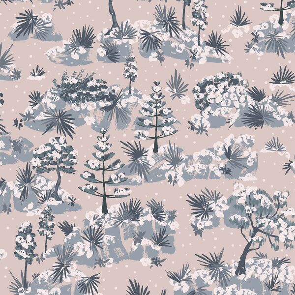 Frosted Forest in Pale Blush