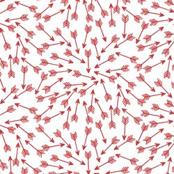 Arrows in Geranium on White
