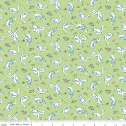 Geese in Green