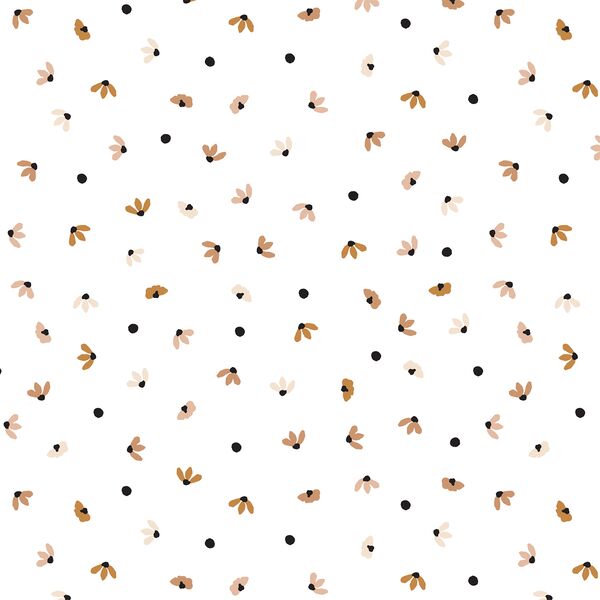 Petal Dot in White