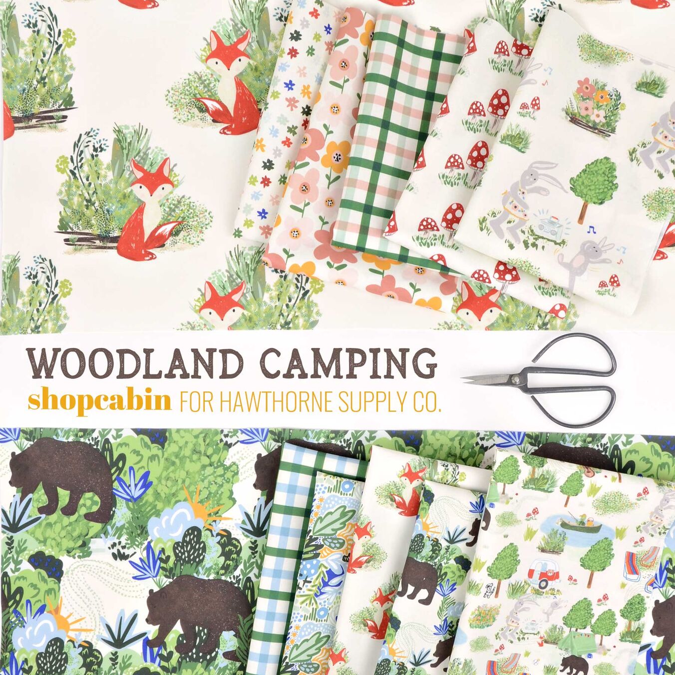 Woodland Camping Poster Image