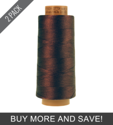 Friar Brown (9140-0173) - Silk Finish Cotton 40wt - 1600 Yards (2 Pack)