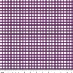 1/8" Gingham in Eggplant